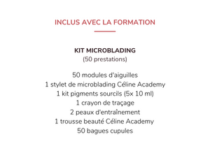 Formation microblading <br>Kit inclus