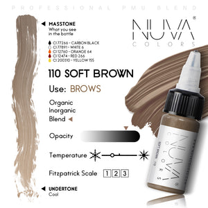 NUVA COLORS - 110 SOFT BROWN (15 ML)