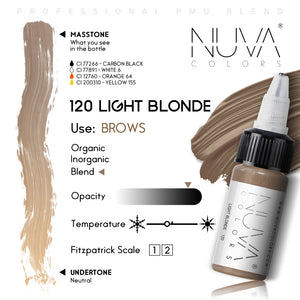 NUVA COLORS - 120 LIGHT BLONDE (15 ML)