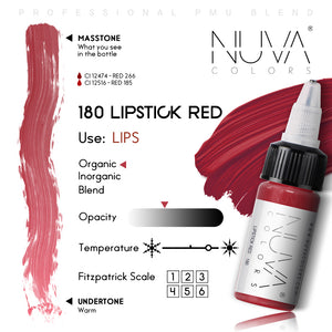 NUVA COLORS - 180 LIPSTICK RED (15 ML)