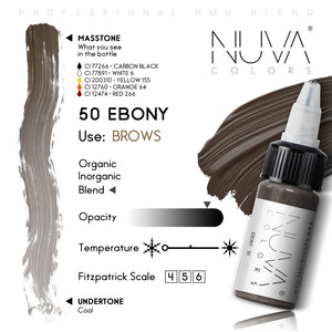 NUVA COLORS - 50 EBONY (15 ML)