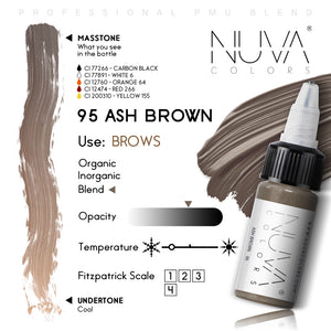 NUVA COLORS - 95 ASH BROWN (15 ML)